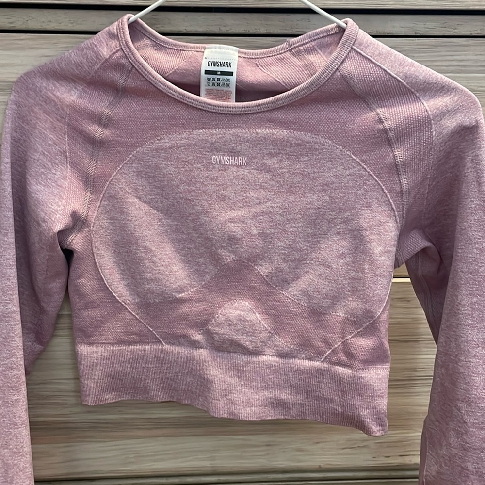 Cropped fitted gymshark long sleeve